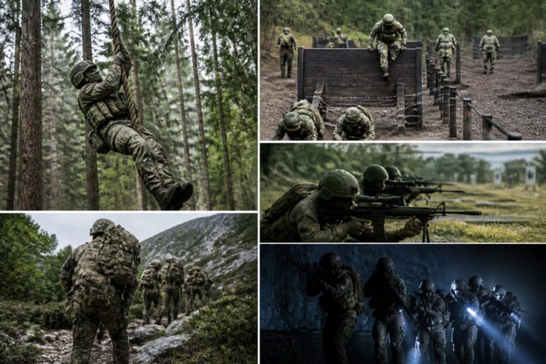 Fiche de séance militaire : 5 entraînements type commando