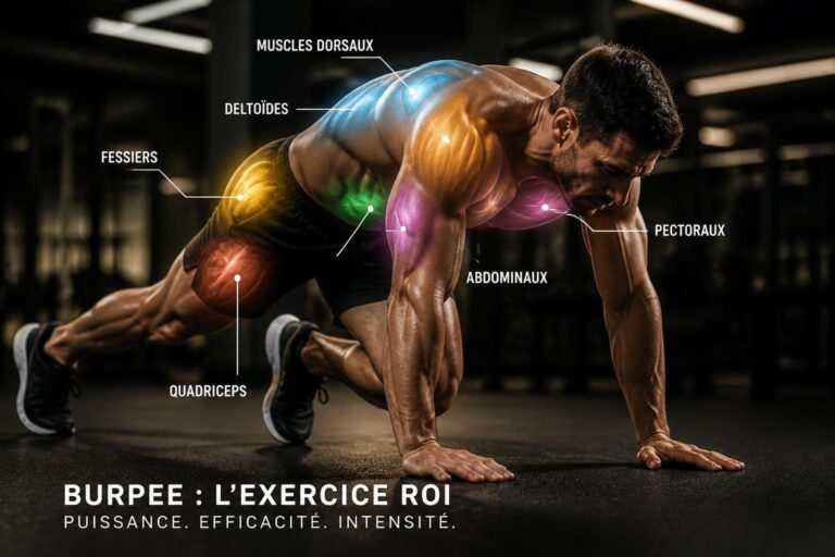 Burpees : muscles sollicités et pourquoi c’est l’exercice roi