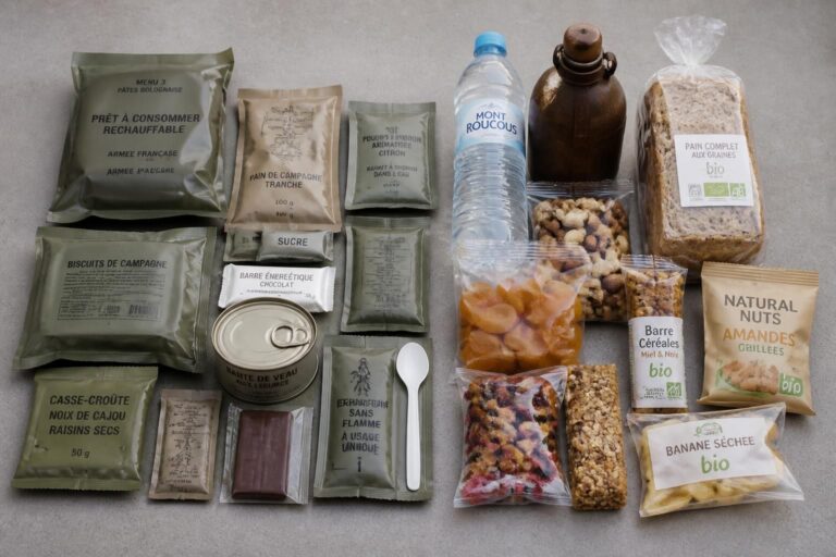 Ration de survie militaire : composition et alternatives civiles