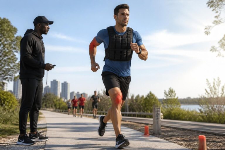 Courir avec un gilet lesté : bienfaits, risques et protocole